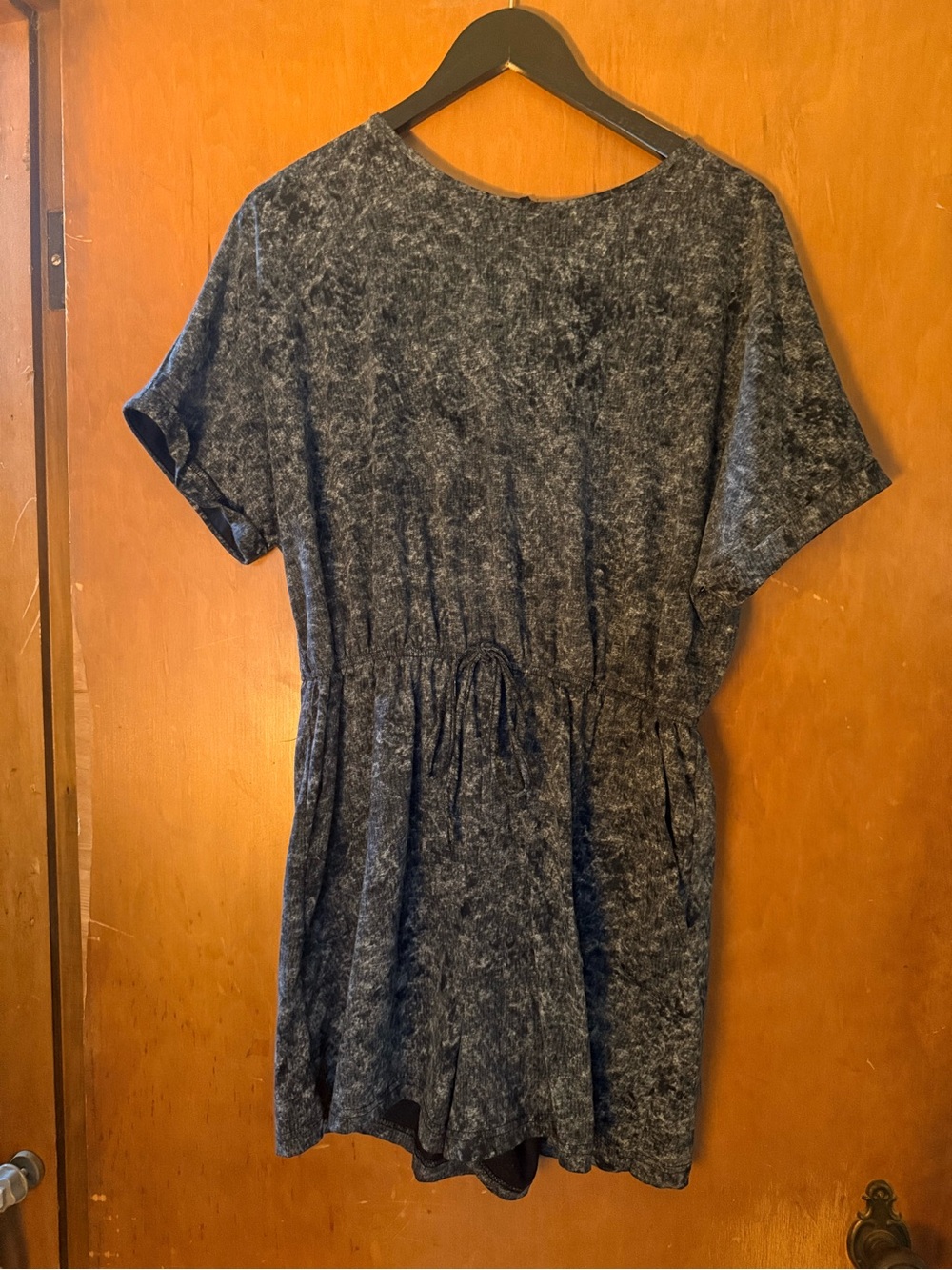 SHEIN Dark Heathered Gray Romper